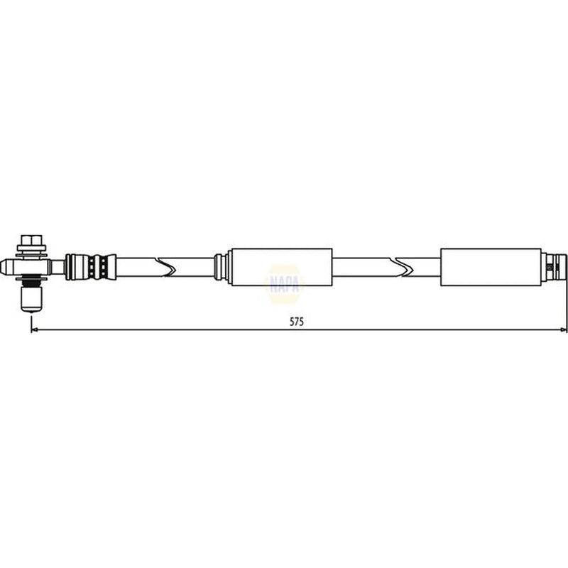 NAPA Brake Hydraulic Hose Line Front NBH1210