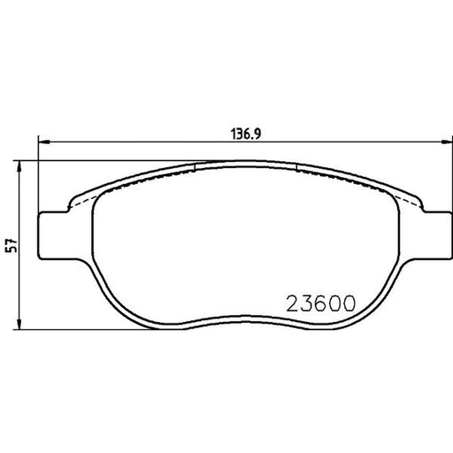 Mintex Front Brake Pad Set MDB2186