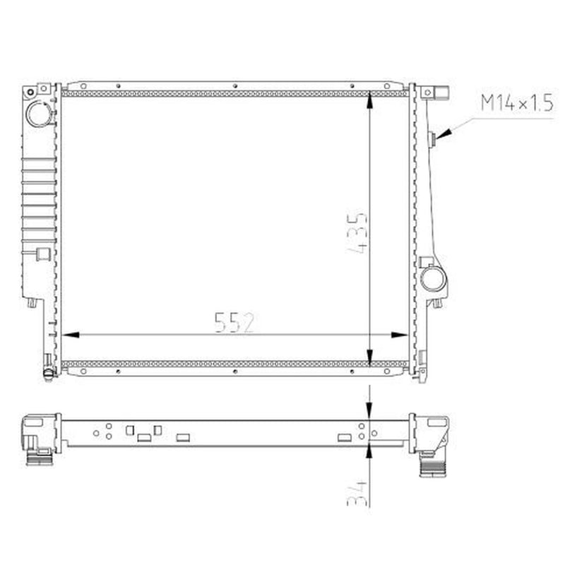 NRF Engine Radiator 509558A