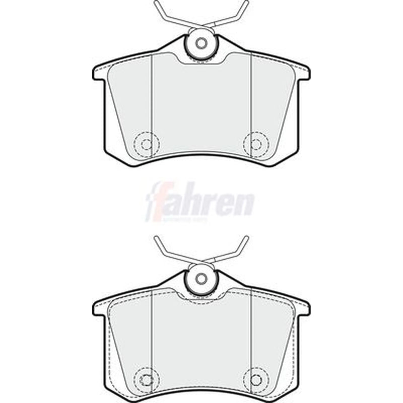 Fahren Front & Rear Brake Discs & Pads fits Peugeot 208 I 2012-2019 1.6