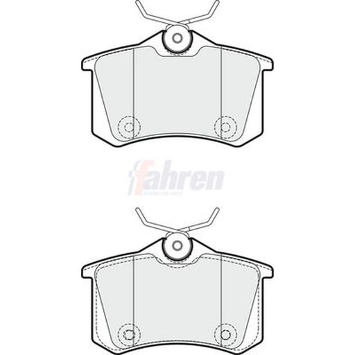 Fahren Rear Brake Pad Set fits Citroën C4 Cactus 2019 on