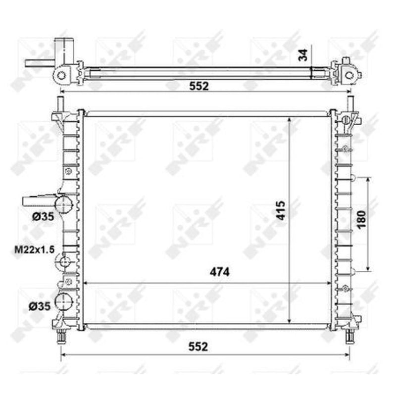 NRF Engine Radiator 53227