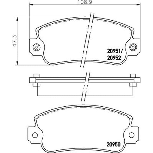 Mintex Front Brake Pad Set MDB1218