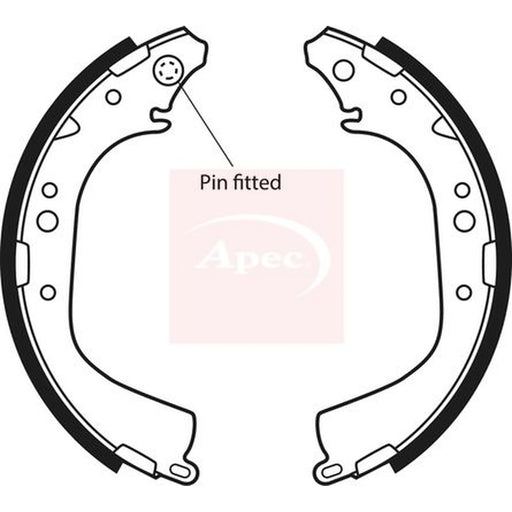 Apec Brake Shoe Set Axle Kit SHU497