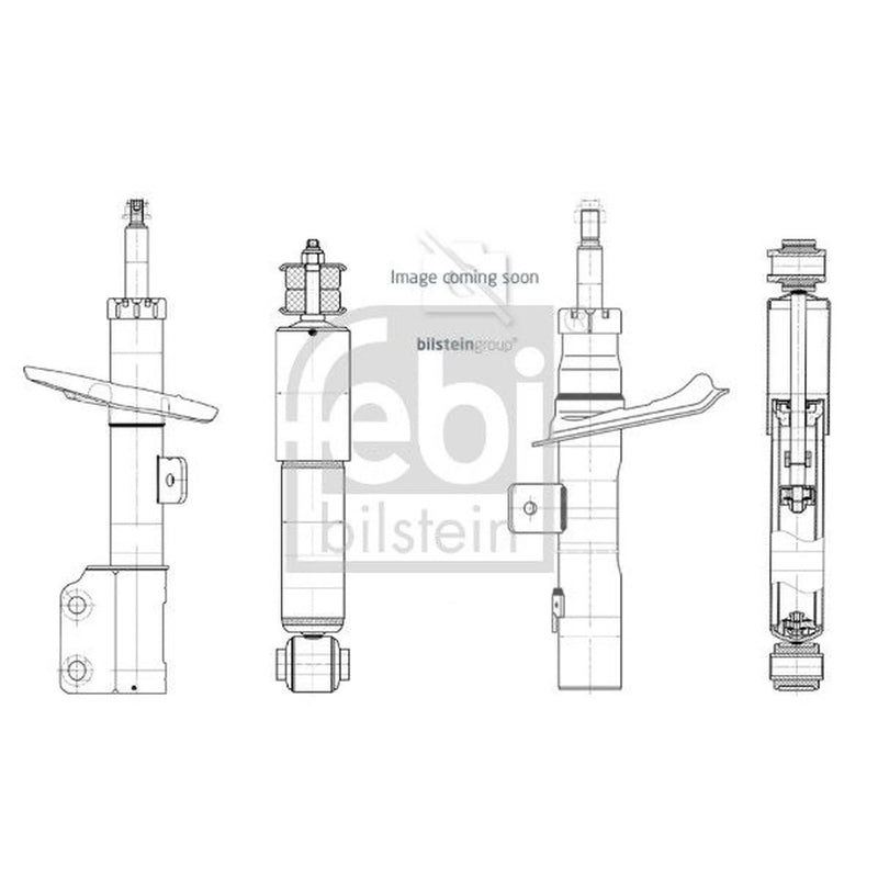 Febi Shock Absorber Damper Strut Front Right 1002666