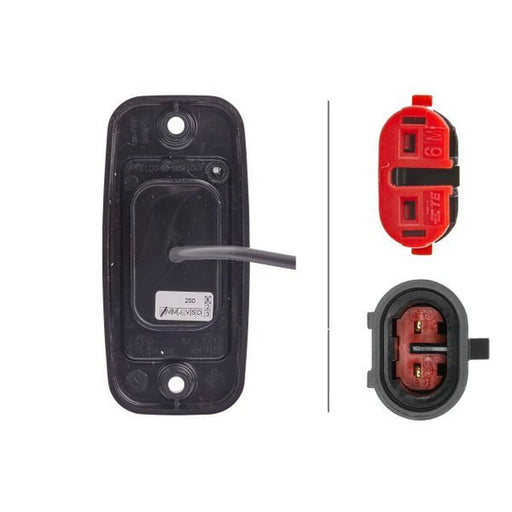 Hella Side Marker Light Wide High 2PS 345 600-041