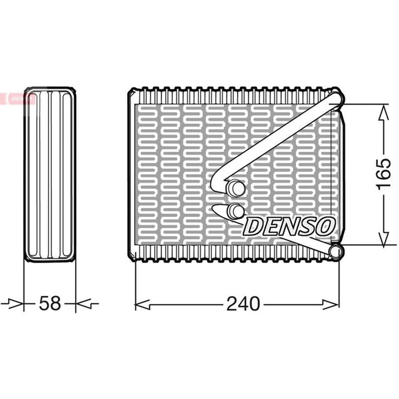 Denso Air Conditioning Evaporator fits Fiat Doblo 2001-2003 1.2 1.6 1.9