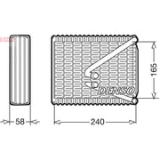 Denso Air Conditioning Evaporator DEV09017