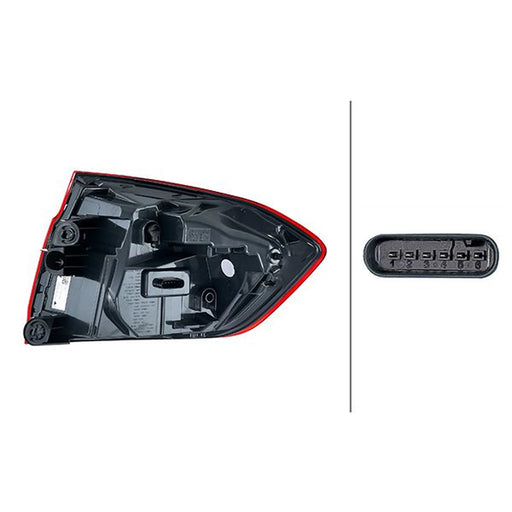 Hella Tail Light / Lamp LED Left 2SD 012 147-311
