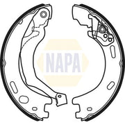 NAPA Parking Brake Shoe Set NBS5033