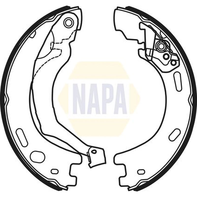 NAPA Parking Brake Shoe Set NBS5033