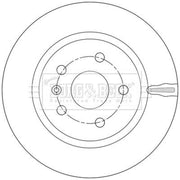 Borg & Beck 2 x Rear Brake Discs BBD5552-x2