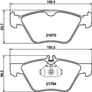 DON Front Brake Pad Set PCP1131