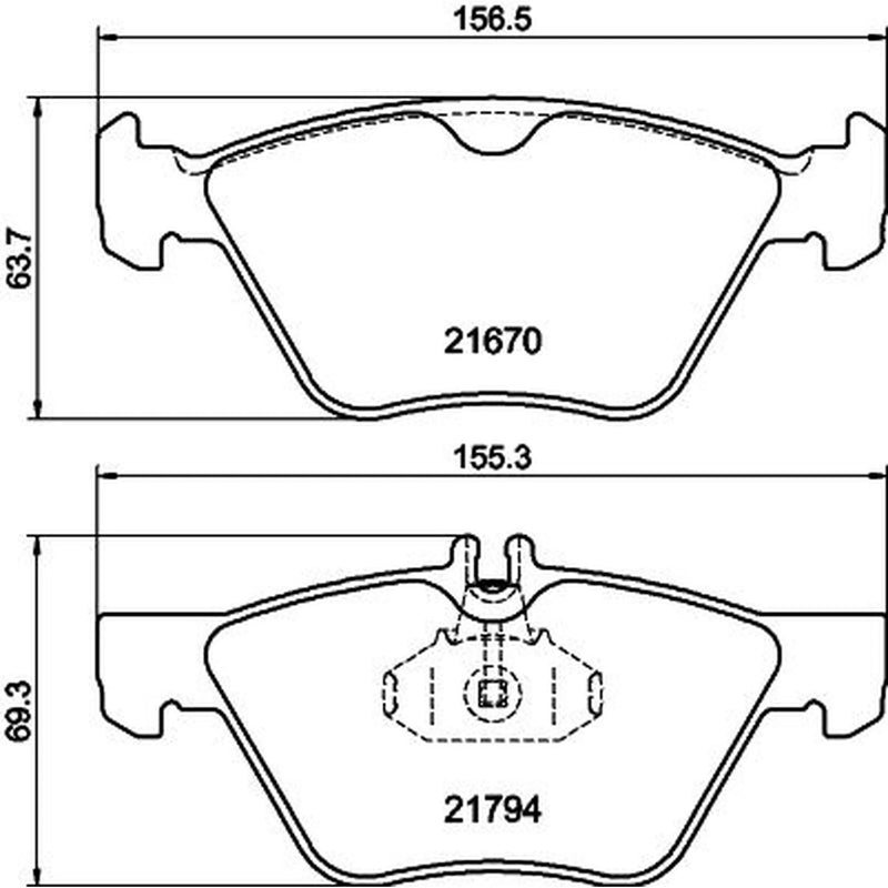 Mintex Front Brake Pad Set MDB1871