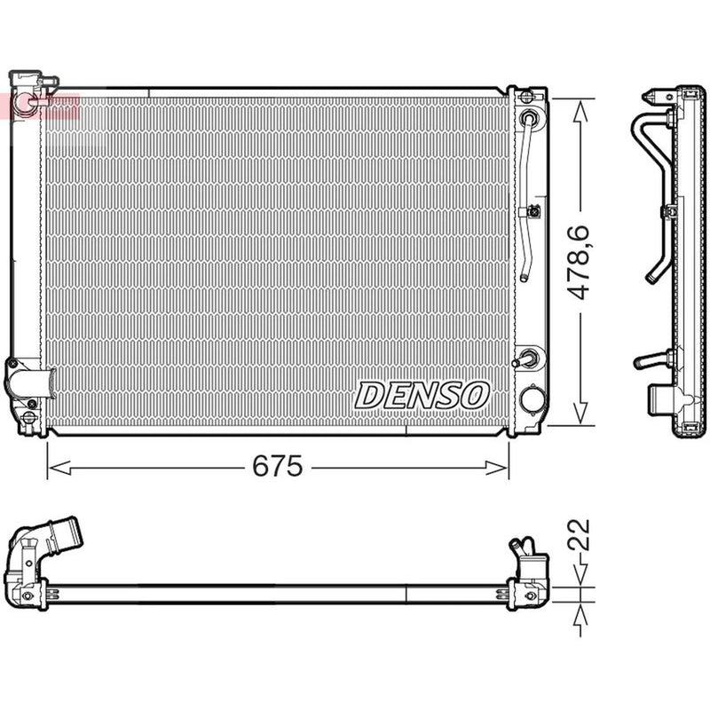 Denso Engine Radiator fits Lexus Rx 2006-2008