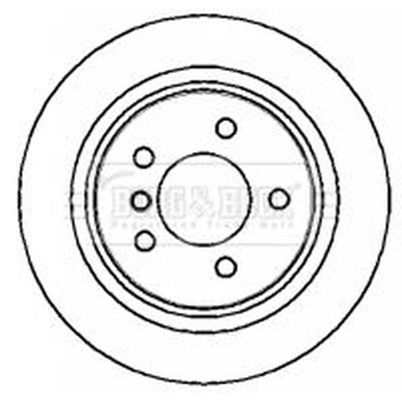 Borg & Beck 2 x Rear Vented Brake Discs BBD5716S