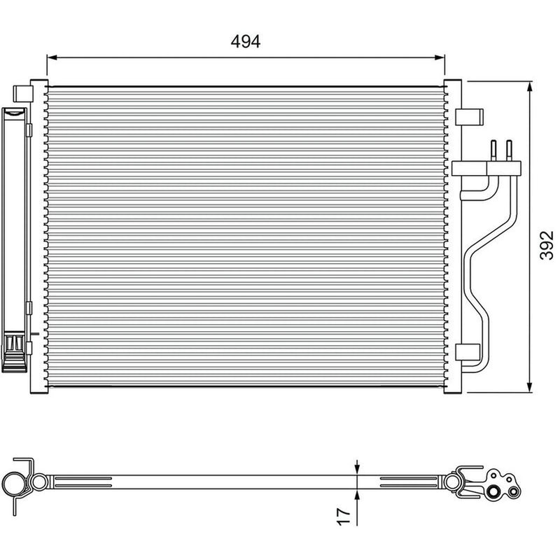 Valeo Air Conditioning Condenser 814396