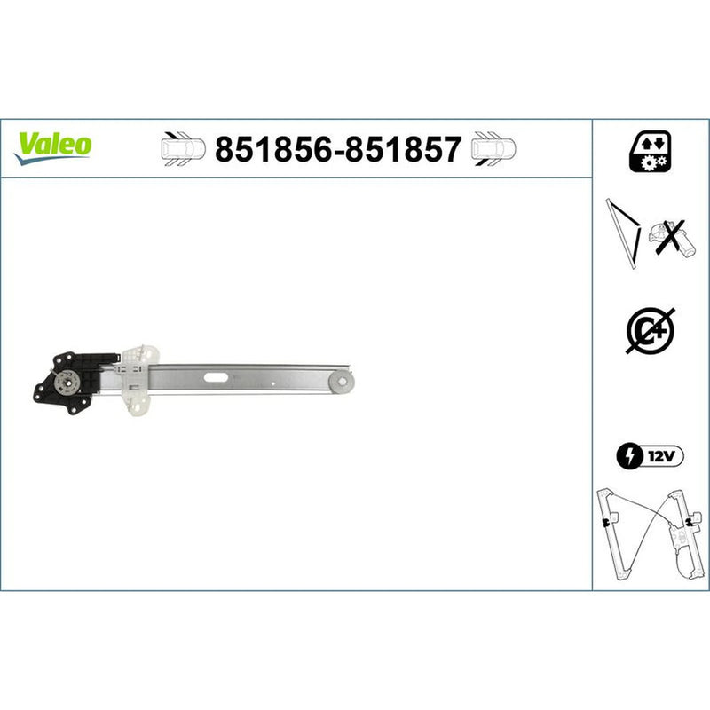 Valeo Electric Window Regulator Lifter Left Rear 851856