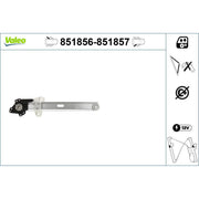 Valeo Electric Window Regulator Lifter Right Rear 851857