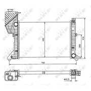 NRF Engine Radiator 50559