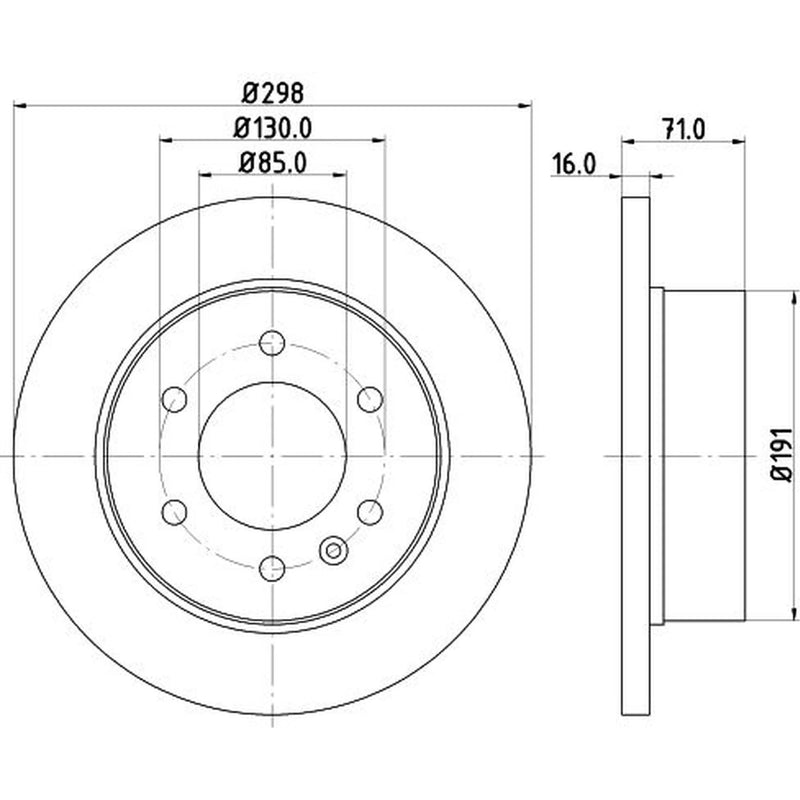 Mintex Lcv Van Kits solid 298mm MVK0083