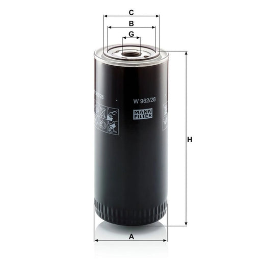 MANN-FILTER Engine Oil Filter W 962/28