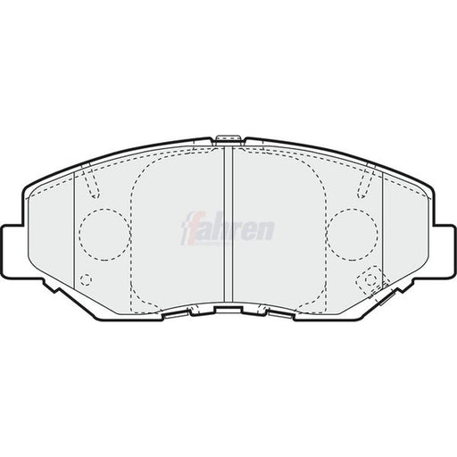 Fahren Front Brake Vented Discs & Pads fits Honda Cr-V 2001-2007 2.0 2.2
