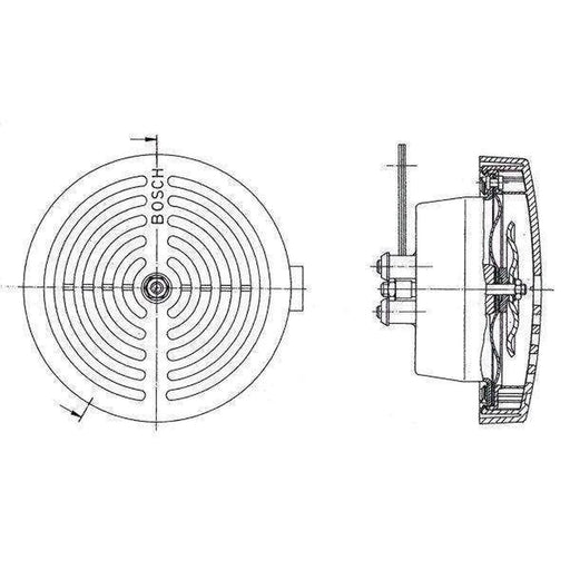 Bosch Car Horn Signal Unit 0 320 223 024
