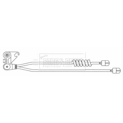 Borg & Beck Brake Pad Wear Sensor Rear BWL33077
