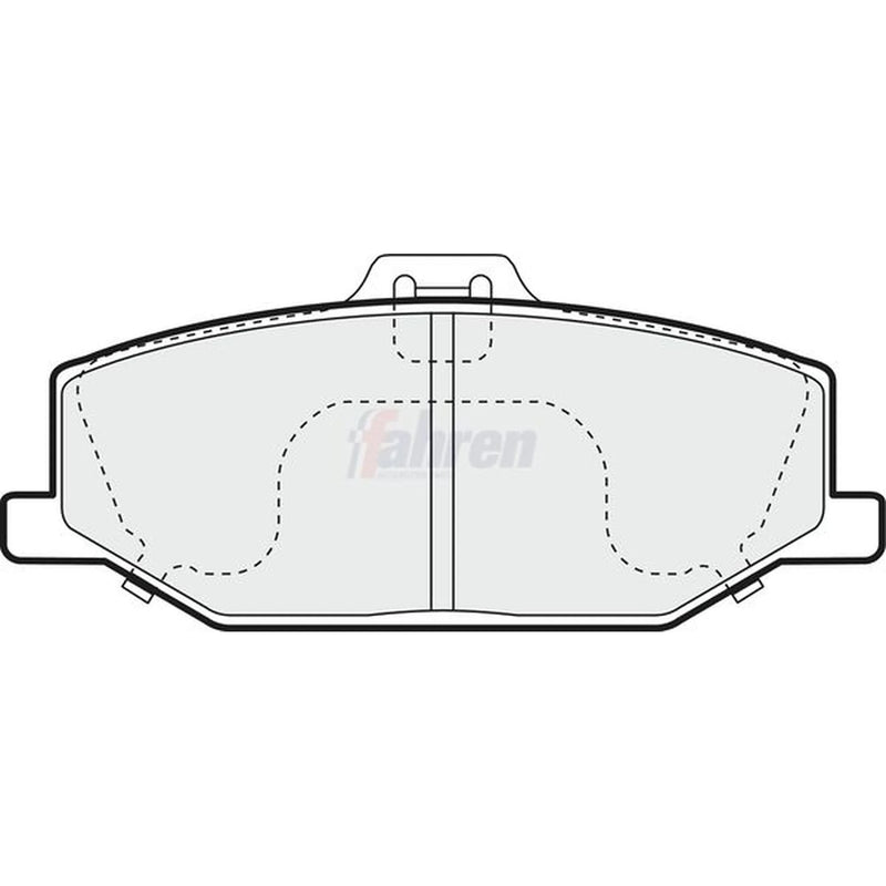 Fahren Front Brake Pad Set fits Suzuki Jimny Closed Off-Road Vehicle 1998 on 1.3