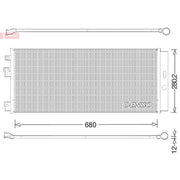 Denso Air Conditioning Condenser fits Opel Adam 2014-2019 1.0 1.4