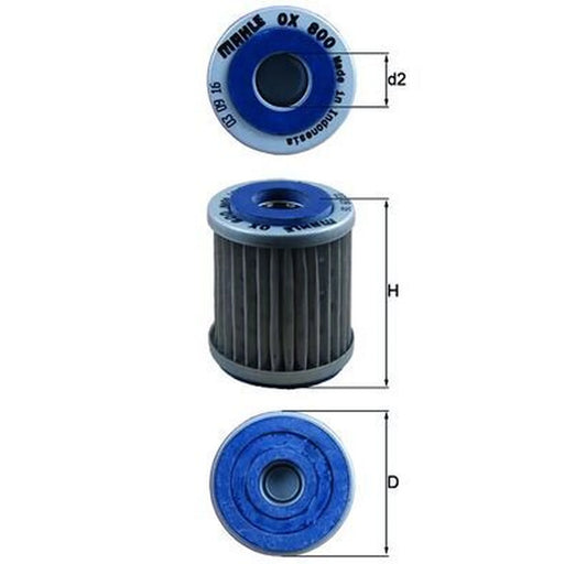 Mahle Engine Oil Filter OX 800