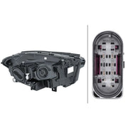 Hella Headlight Headlamp H7/H7 Left 1LG 013 074-131