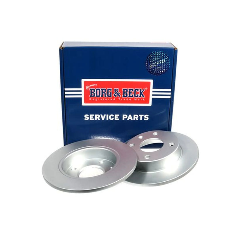 Borg & Beck 2 x Solid Front Brake Discs BBD4016-x2