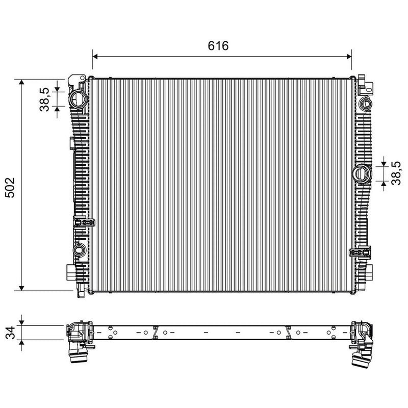 Valeo Engine Radiator 701643