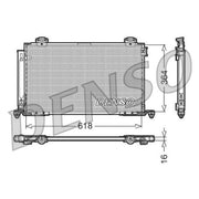 Denso Air Conditioning Condenser fits Toyota Avensis 2003-2008 2.0 2.4