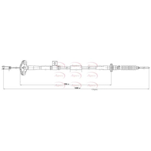 Apec Clutch Control Cable Pull CAB5028
