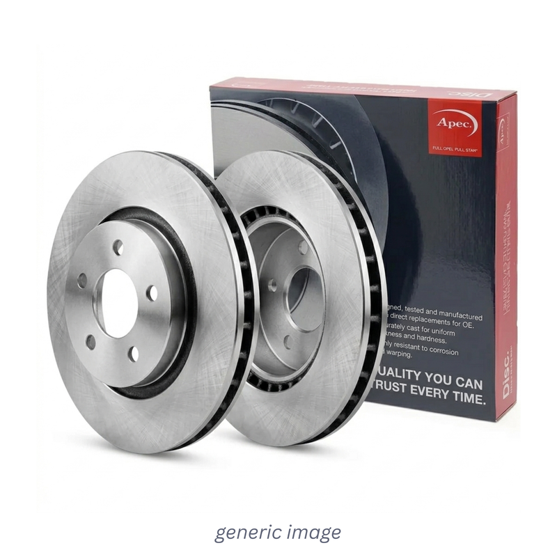 Apec 2 x Vented Front Brake Discs DSK3856-x2