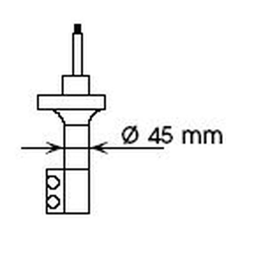 KYB Shock Absorber Damper Strut Rear Left 632073