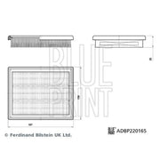 Blue Print Engine Air Filter ADBP220165