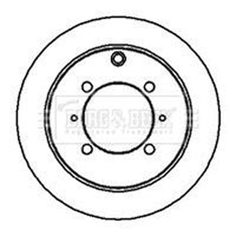Borg & Beck 2 x Solid Rear Brake Discs BBD4196-x2