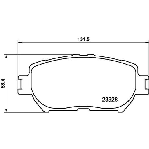 Mintex Front Brake Pad Set MDB2263