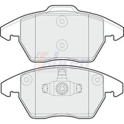 Fahren Front Brake Pad Set fits Audi A1 2014-2018