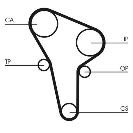 Continental CTAM Timing Belt Cambelt 135 Teeth CT513