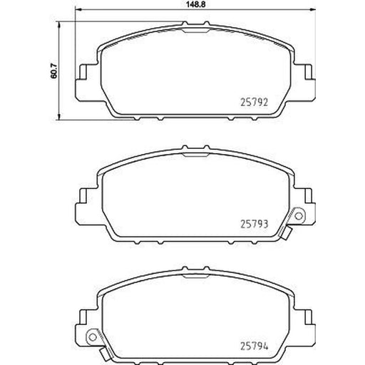 DON Front Brake Pad Set PCP1995