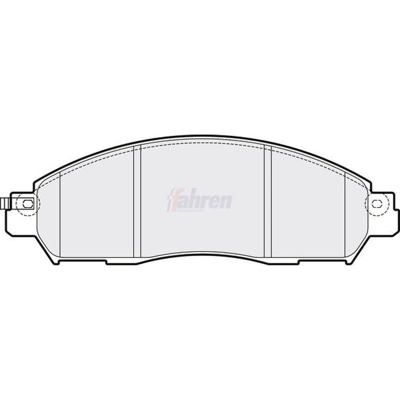 Fahren Front Brake Pad Set fits Nissan Leaf 2017 on