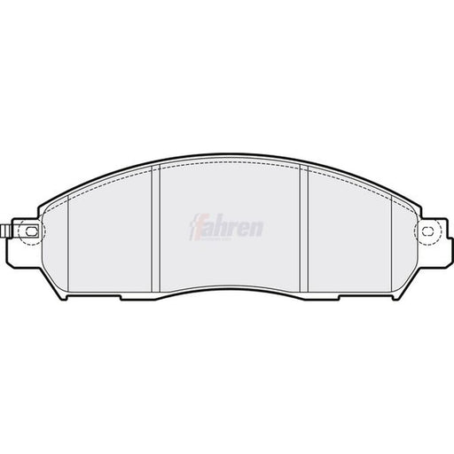 Fahren Front Brake Pad Set fits Nissan Leaf 2017 on