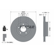 Textar 2 x Vented Rear Brake Discs 92137203-x2
