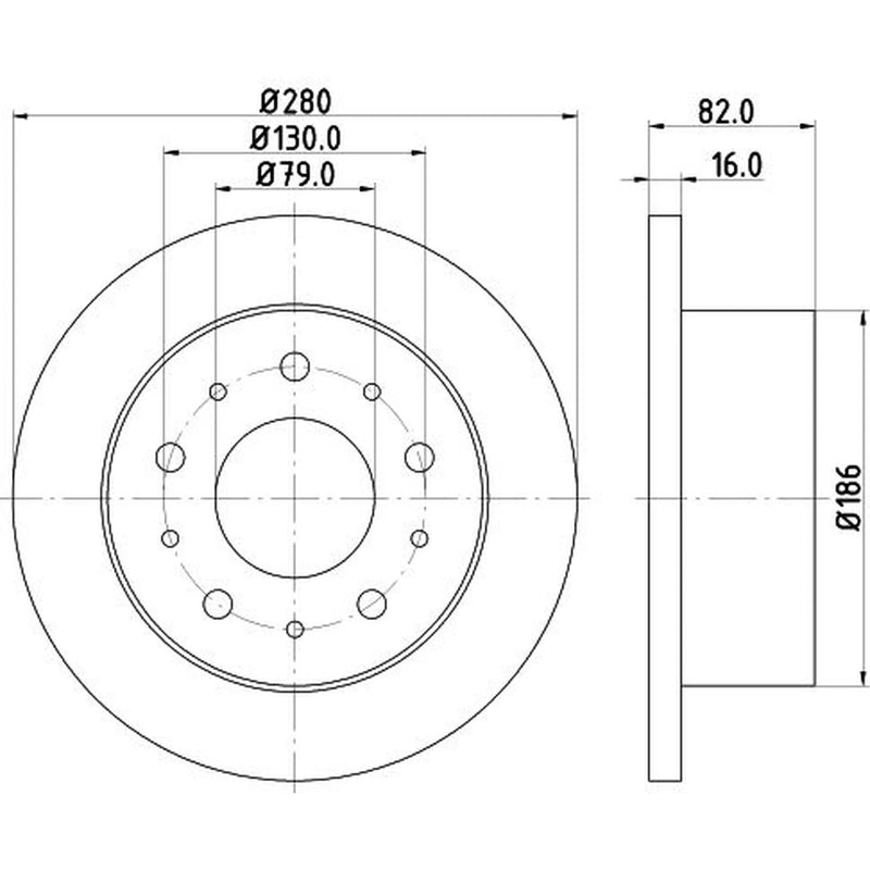 Mintex Lcv Van Kits solid 280mm MVK0079