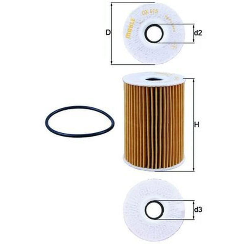 Mahle Engine Oil Filter OX 415D